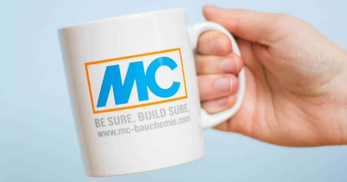 custom branded mug for a pr package